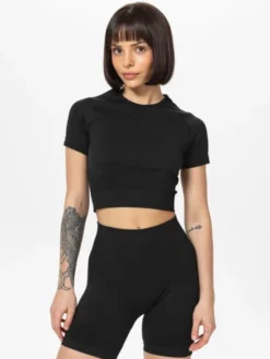 PITBULL Koszulka techniczna COLUMBIA Czarny Regular Fit
