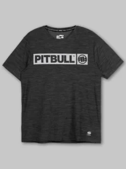 PITBULL Koszulka techniczna Casual Sport Hilltop Czarny Regular Fit