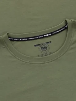 PITBULL Koszulka techniczna Casual Sport SMALL LOGO Zielony Regular Fit