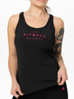 PITBULL Koszulka techniczna AVENIDA Czarny Regular Fit