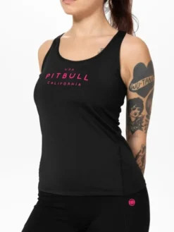 PITBULL Koszulka techniczna AVENIDA Czarny Regular Fit