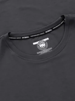 PITBULL Koszulka techniczna Casual Sport SMALL LOGO Szary Regular Fit
