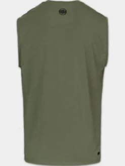 PITBULL Koszulka techniczna Casual Sport HILLTOP Zielony Regular Fit