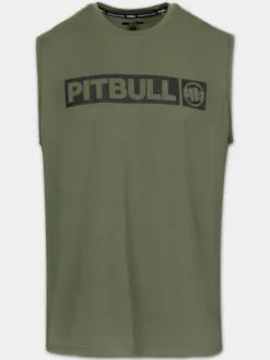 PITBULL Koszulka techniczna Casual Sport HILLTOP Zielony Regular Fit