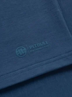 PITBULL Koszulka techniczna Casual Sport SMALL LOGO Niebieski Regular Fit