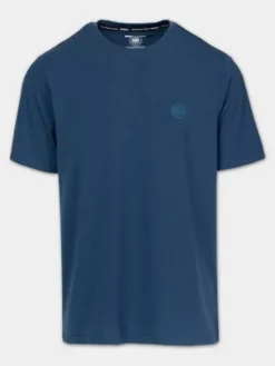 PITBULL Koszulka techniczna Casual Sport SMALL LOGO Niebieski Regular Fit
