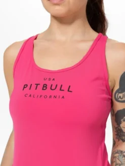 PITBULL Koszulka techniczna AVENIDA Różowy Regular Fit