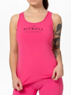 PITBULL Koszulka techniczna AVENIDA Różowy Regular Fit