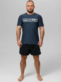 PITBULL Koszulka techniczna Casual Sport Hilltop Granatowy Regular Fit