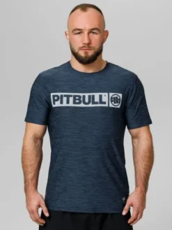 PITBULL Koszulka techniczna Casual Sport Hilltop Granatowy Regular Fit