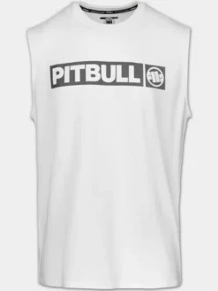PITBULL Koszulka techniczna Casual Sport HILLTOP Biały Regular Fit