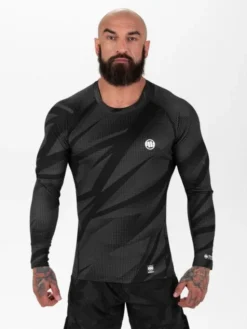 PITBULL Longsleeve Dot Camo II Szary Slim Fit