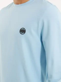 PITBULL Longsleeve Pique Rockey Niebieski jasny Regular Fit
