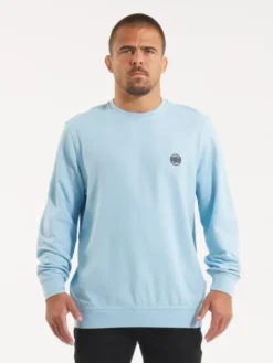 PITBULL Longsleeve Pique Rockey Niebieski jasny Regular Fit