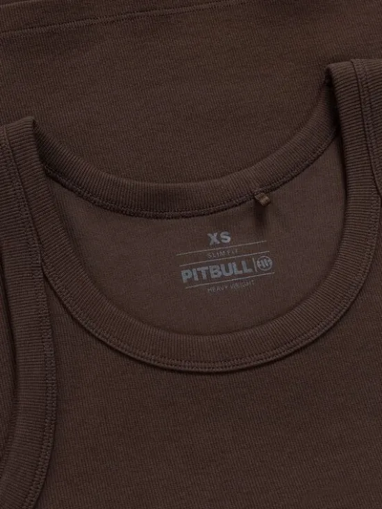 PITBULL Sukienka codzienna LAYLA Brązowy ciemny Slim Fit