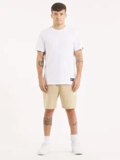 PITBULL Szorty materiałowe SMALL LOGO NUGGET Beżowy Regular Fit