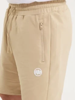 PITBULL Szorty materiałowe SMALL LOGO NUGGET Beżowy Regular Fit