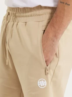 PITBULL Szorty materiałowe SMALL LOGO NUGGET Beżowy Regular Fit