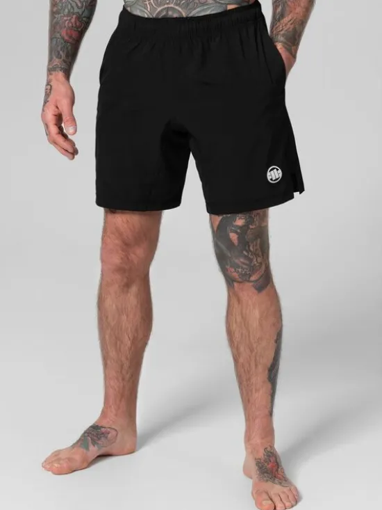 PITBULL Szorty Spodenki Czarny Regular Fit