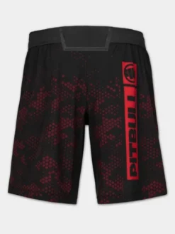 PITBULL Szorty sportowe HEX CAMO HILLTOP Czarny Regular Fit