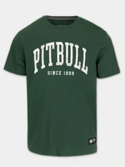 PITBULL T-Shirt NORTON Zielony Regular Fit