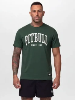 PITBULL T-Shirt NORTON Zielony Regular Fit