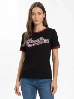 PITBULL T-Shirt SAN DIEGO ANGEL Czarny Regular Fit