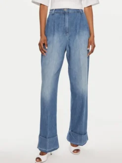 Please Jeansy P2V7CMXNOS Niebieski Relaxed Fit