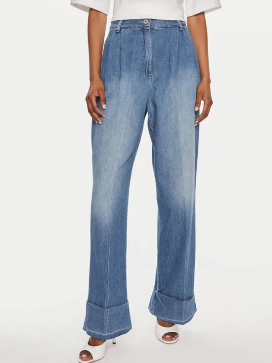 Please Jeansy P2V7CMXNOS Niebieski Relaxed Fit