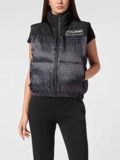 Plein Sport Bezrękawnik 10161 Czarny Regular Fit