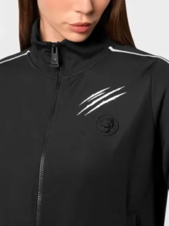 Plein Sport Kurtka do biegania 23989 Czarny Jogger Fit