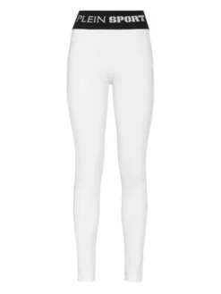 Plein Sport Legginsy 9365 Biały Active Fit