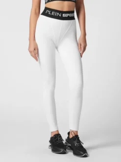 Plein Sport Legginsy 9365 Biały Active Fit
