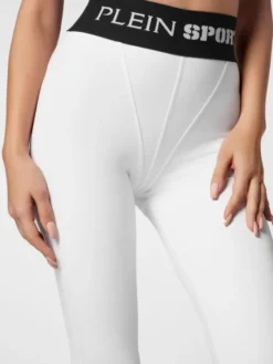 Plein Sport Legginsy 9365 Biały Active Fit
