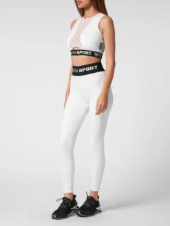 Plein Sport Legginsy 9365 Biały Active Fit