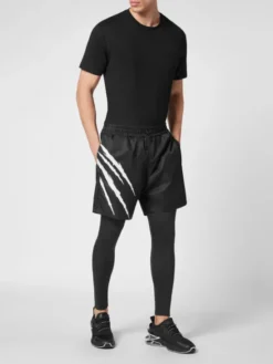 Plein Sport Legginsy 8227 Czarny Active Fit
