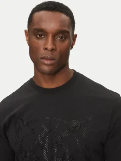Plein Sport T-Shirt SAEC MTK8009 STE001N Czarny Regular Fit