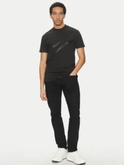 Plein Sport T-Shirt SAEC MTK8008 STE001N Czarny Regular Fit