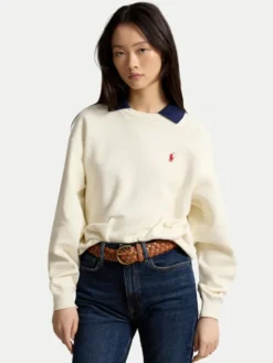 Polo Ralph Lauren Bluza 211B17785002 Kremowy Relaxed Fit