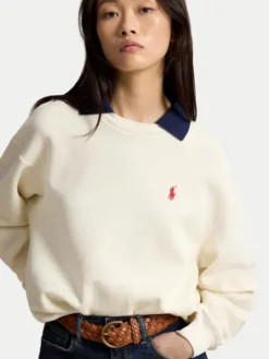 Polo Ralph Lauren Bluza 211B17785002 Kremowy Relaxed Fit