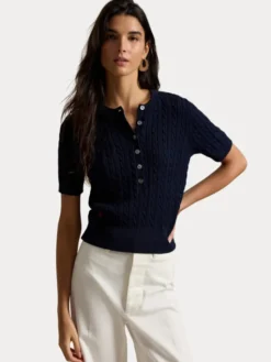 Polo Ralph Lauren Bluzka 211B17746002 Granatowy Regular Fit