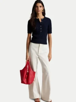Polo Ralph Lauren Bluzka 211B17746002 Granatowy Regular Fit