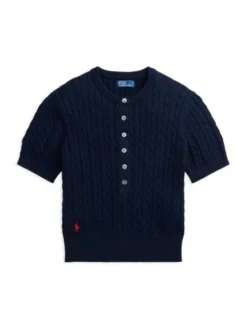 Polo Ralph Lauren Bluzka 211B17746002 Granatowy Regular Fit