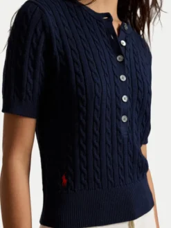 Polo Ralph Lauren Bluzka 211B17746002 Granatowy Regular Fit