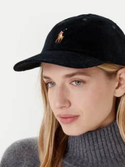 Polo Ralph Lauren Czapka z daszkiem 211A90413002 Czarny