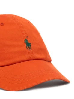 Polo Ralph Lauren Czapka z daszkiem 710667709518 Pomarańczowy