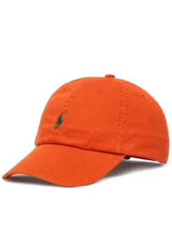 Polo Ralph Lauren Czapka z daszkiem 710667709518 Pomarańczowy