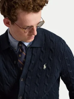 Polo Ralph Lauren Kardigan 710979114500 Granatowy Regular Fit