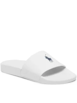 Polo Ralph Lauren Klapki Polo Slide 809892945007 Biały