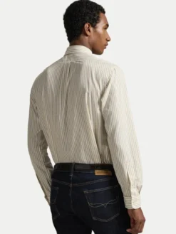 Polo Ralph Lauren Koszula 710B15595007 Beżowy jasny Custom Fit